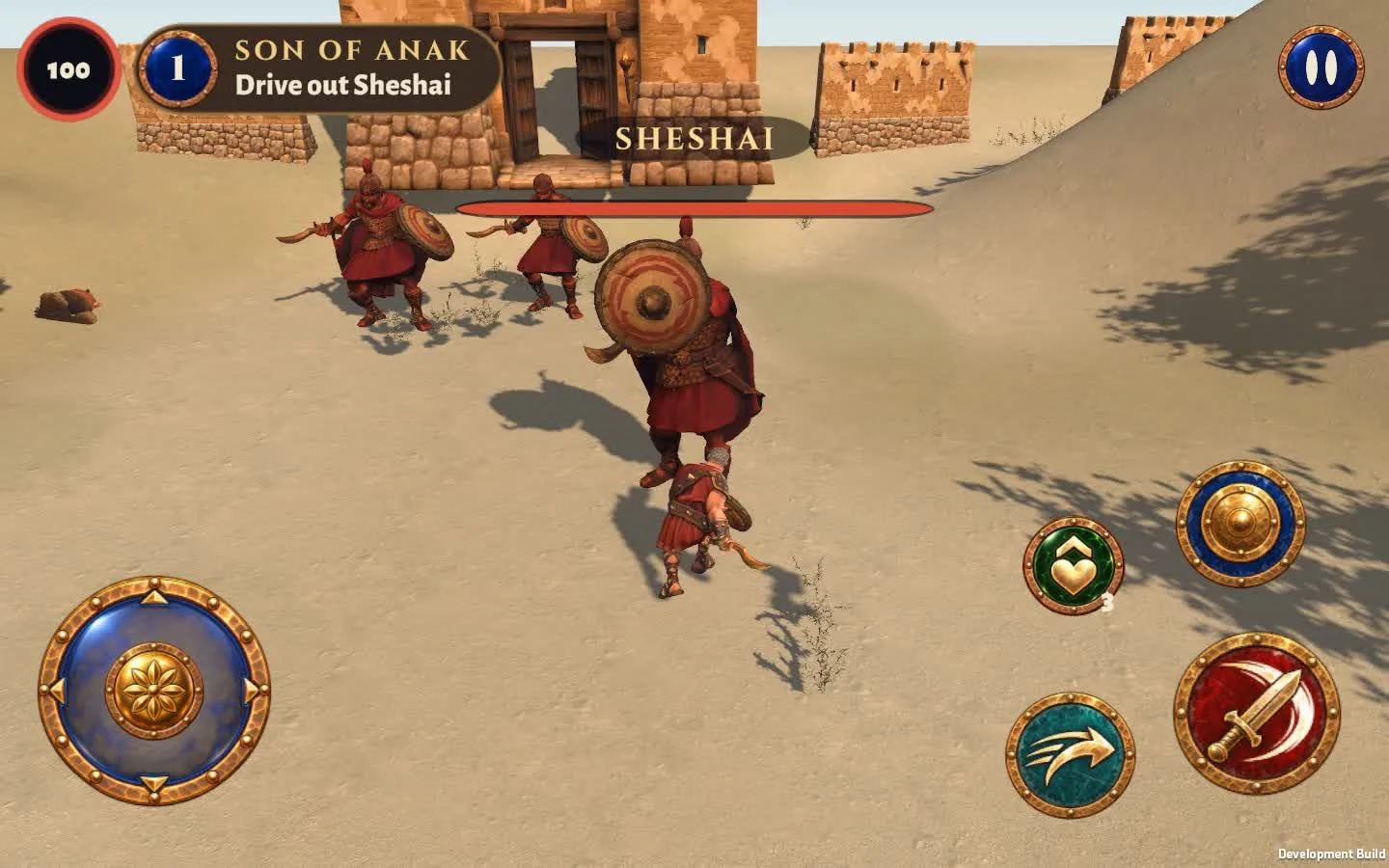 Actual beta battle gameplay