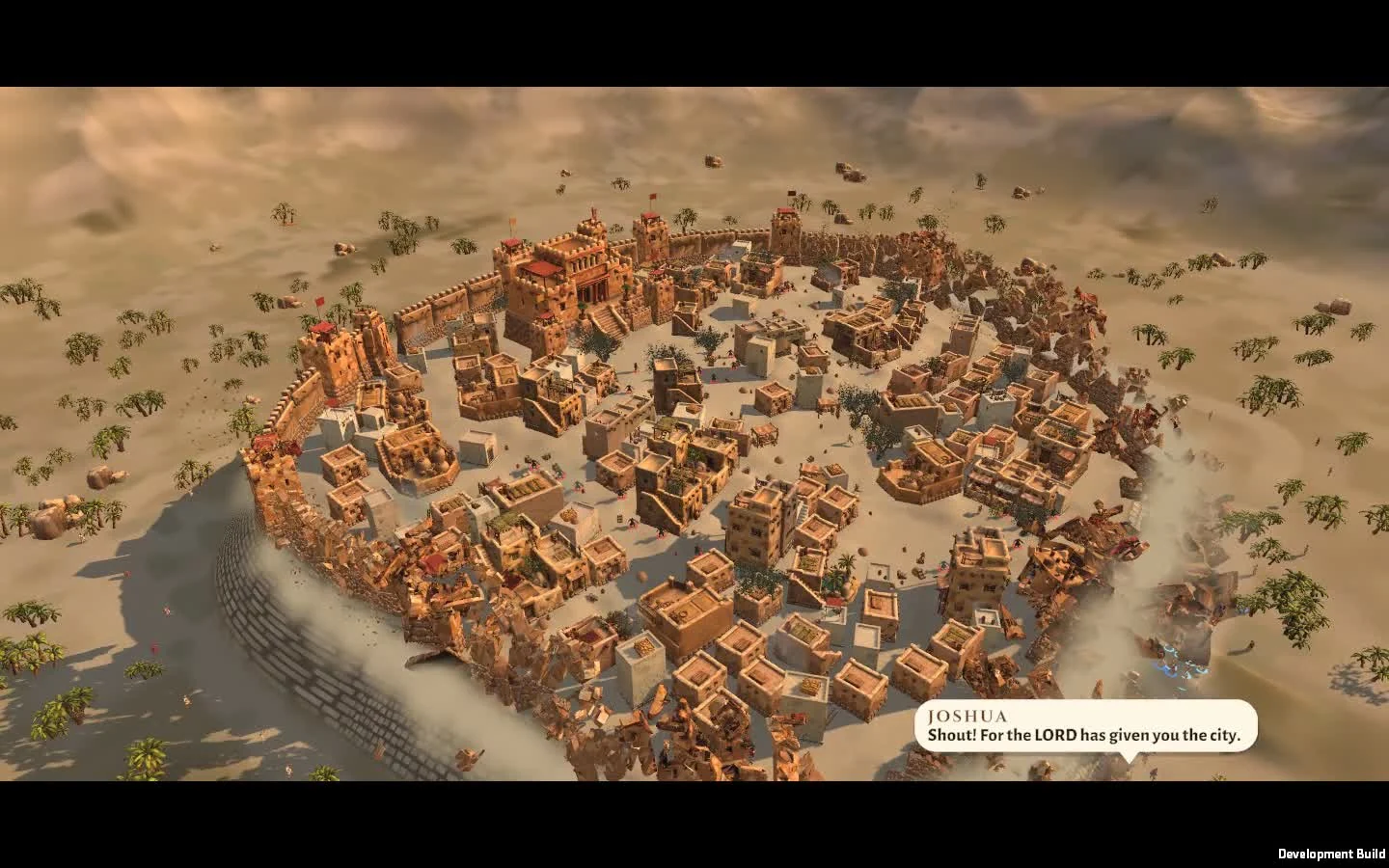 Jericho’s walls falling in the game