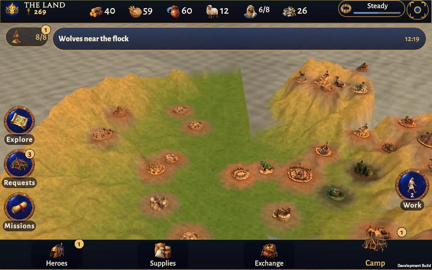 The land map from Kingdoms of the Covenant